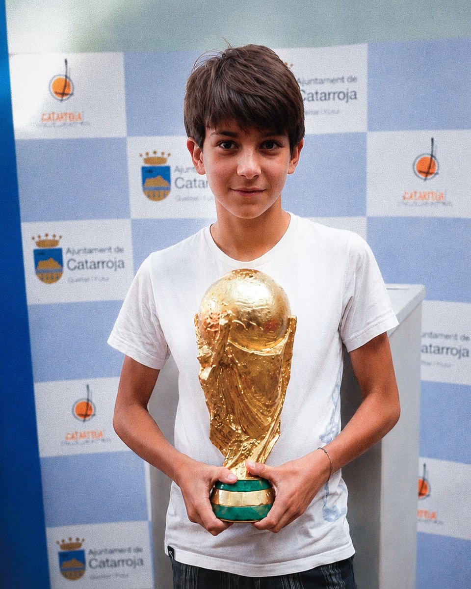 Ferran Torres as a child
