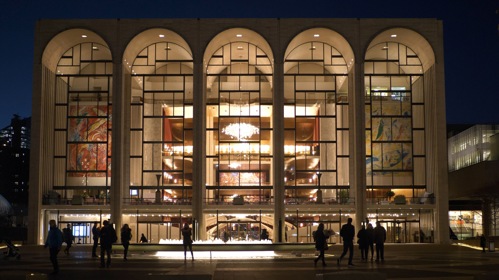 Metropolitan Opera celebration banner