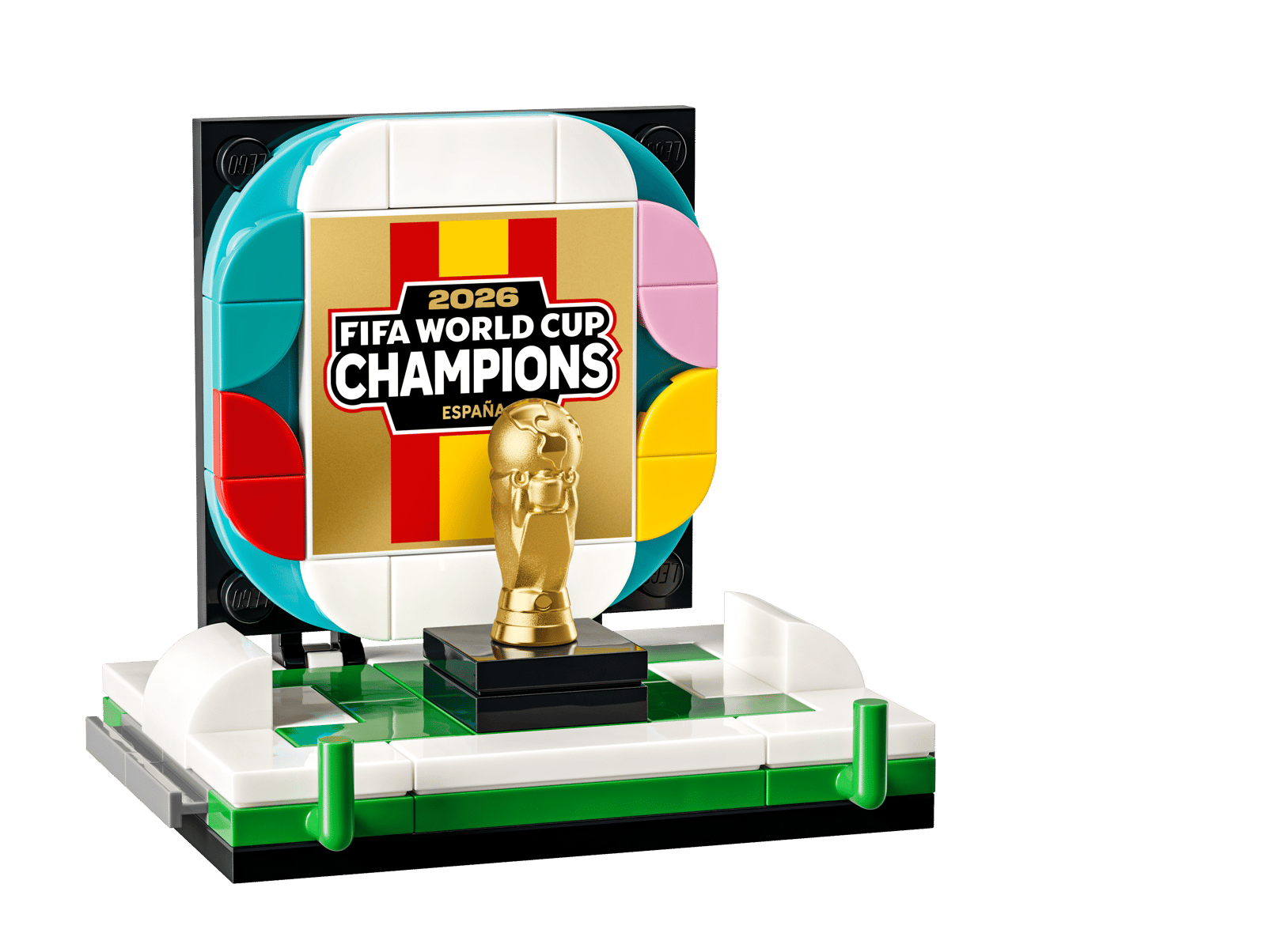 LEGO World Cup Trophy Champions Edition close-up