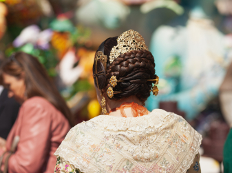 The Most Valencia Hairstyle There Is: How the Fallera Updo Comes Together