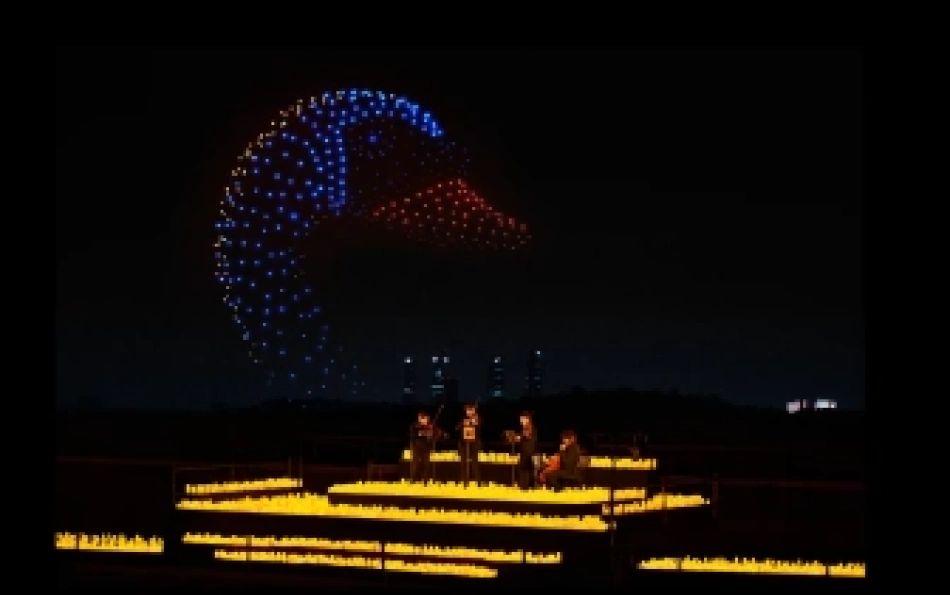 DroneArt Show Brings Music and Drone Light Performances to Spain